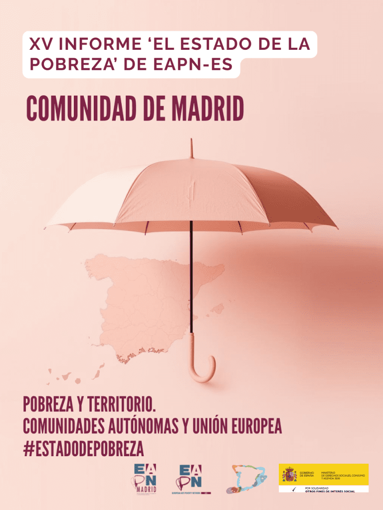 XV Informe “El Estado de la Pobreza 2025. Comunidad de Madrid” 4 Infografias MADRID martapresentacion XV Informe AROPE CCAA UE